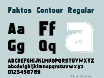 Faktos Contour Regular 002.050图片样张