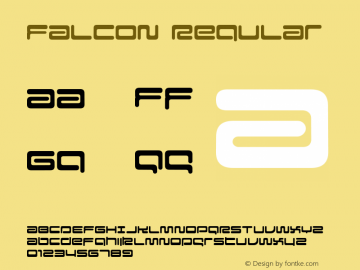 Falcon Regular Altsys Fontographer 4.1 98.8.15图片样张