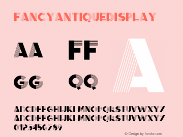 FancyAntiqueDisplay ☞ Version 1.000;com.myfonts.easy.infamousfoundry.fancy-antique-display.empty.wfkit2.version.3G3H图片样张