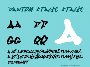 Fantom Italic Italic 001.000图片样张