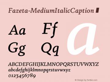 Fazeta-MediumItalicCaption ☞ 001.000;com.myfonts.easy.adtypo.fazeta.caption-medium-italic.wfkit2.version.4kYp Font Sample