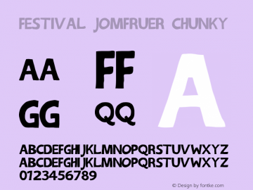 Festival Jomfruer chunky Version 1.000图片样张