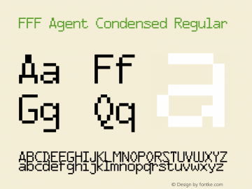 FFF Agent Condensed Regular 1.1图片样张