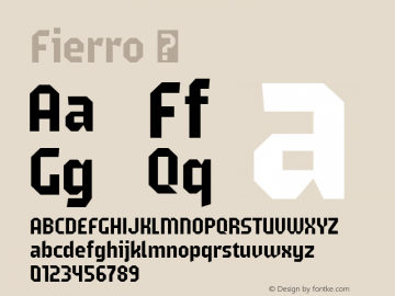 Fierro ☞ 1.000;com.myfonts.easy.los-andes.fierro.regular.wfkit2.version.3CUt Font Sample