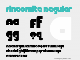 FineOMite Regular Macromedia Fontographer 4.1.3 3/17/02 Font Sample