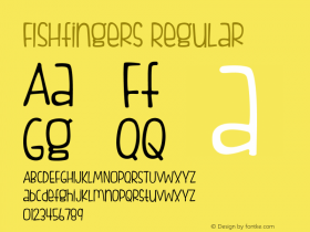 FISHfingers Regular Version 1.0 Font Sample