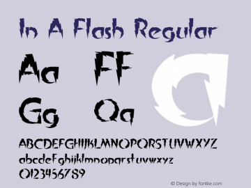 In A Flash Regular 2002; 1.0, initial release图片样张