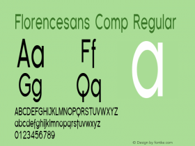 Florencesans Comp Regular 1.0 Font Sample