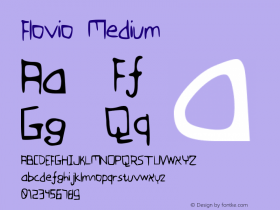 Flovio Medium Version 001.000 Font Sample