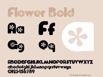 Flower Bold Altsys Fontographer 4.0.5J 99.5.25图片样张