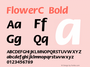 FlowerC Bold 001.000图片样张