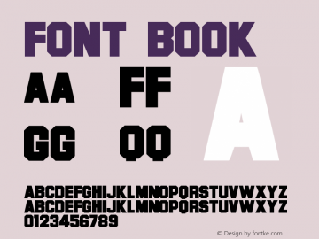 Font Book Version 1.0 Mon Dec 21 12:01 Font Sample