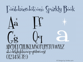 Fontdinerdotcom Sparkly Book Version 001.000图片样张