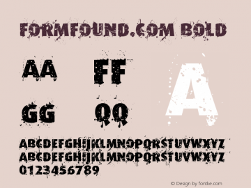Formfound.com Bold Version 1.000;PS 001.000;hotconv 1.0.38图片样张