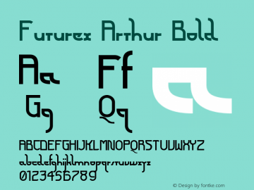 Futurex Arthur Bold Version 1.1 2009 Font Sample