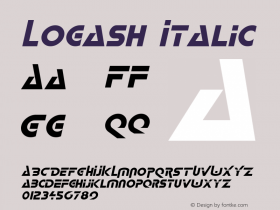 Logash Italic The IMSI MasterFonts Collection, tm 1995, 1996 IMSI (International Microcomputer Software Inc.)图片样张