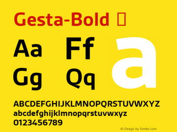 Gesta-Bold ☞ Version 2.010;com.myfonts.r-type.gesta.bold.wfkit2.3Sv4图片样张