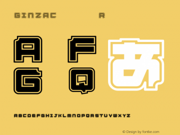 GINZACdemo Regular 1.0图片样张
