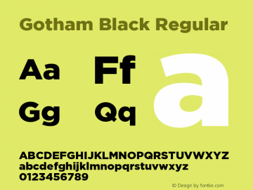 font gothamblack font gotham black