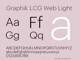 Graphik LCG Web Light Version 001.000 2009图片样张