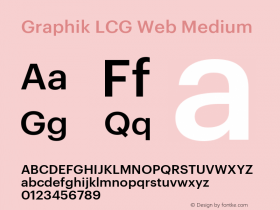 Graphik LCG Web Medium Version 001.000 2009图片样张