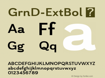 GrnD-ExtBol ☞ Version 1.000;com.myfonts.insigne.grenale-2.ext-bold.wfkit2.457T图片样张