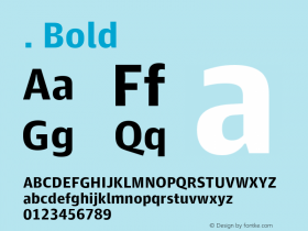 . Bold Version 001.002 2011 Font Sample