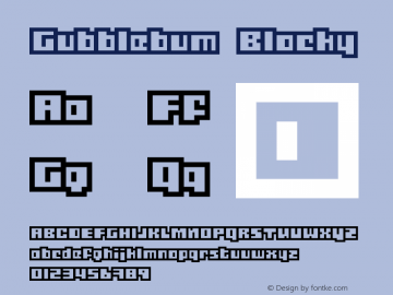 Gubblebum Blocky Version 1.000 2007 initial release图片样张