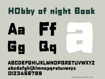 H0bby of night Book Version 002.000图片样张