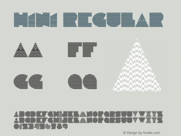 H1N1 Regular Version 0.001 2009 Font Sample