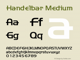 Handelbar Medium Version 001.000图片样张