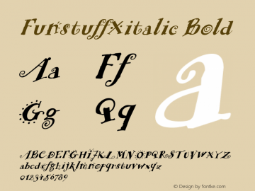 FunstuffXitalic Bold The WSI-Fonts Professional Collection图片样张