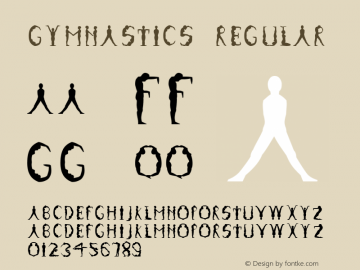 Gymnastics Regular The WSI-Fonts Professional Collection Font Sample