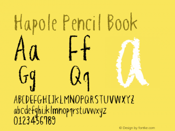 Hapole Pencil Book Version Ver. 1.00图片样张