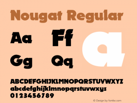 Nougat Regular The WSI-Fonts Professional Collection图片样张