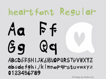 heartfont Regular 1.0图片样张