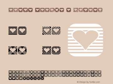 Heart Things 2 Normal 1.0 - January 2005 - freeware font图片样张