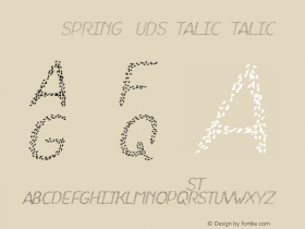 HKH Spring Buds Italic Italic Version 1.00 January 25, 201图片样张