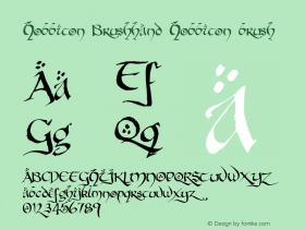 Hobbiton Brushhand Hobbiton brush 001.000 Font Sample