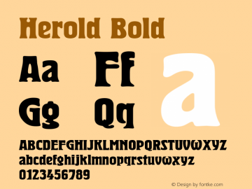Herold Bold 1.0 Fri Dec 10 18:34:10 1993图片样张