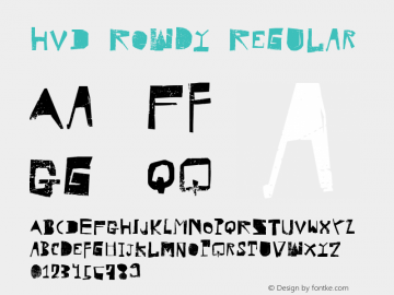Hvd Rowdy Font Family Hvd Rowdy Uncategorized Typeface Fontke Com