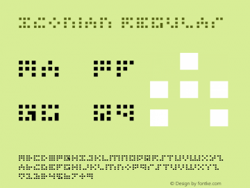 Iconian Regular 1 Font Sample