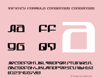 Infinity Formula Condensed Condensed 1 Font Sample