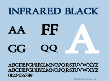InfraRed Black Version 1.00 December 5, 2006, initial release图片样张