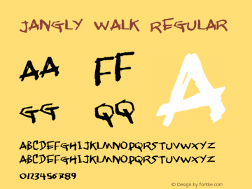 Jangly walk Regular 2图片样张