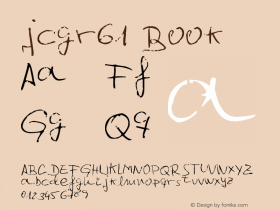 jcgr61 Book Version 1.00 February 11, 20 Font Sample