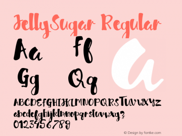 JellySugar Regular 1.000图片样张