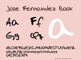 Jose Fernandez Book Version 1.0 Font Sample