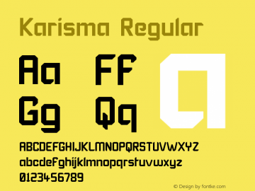 Karisma Regular 1.0图片样张