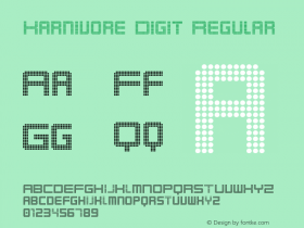 Karnivore Digit Regular 1 Font Sample